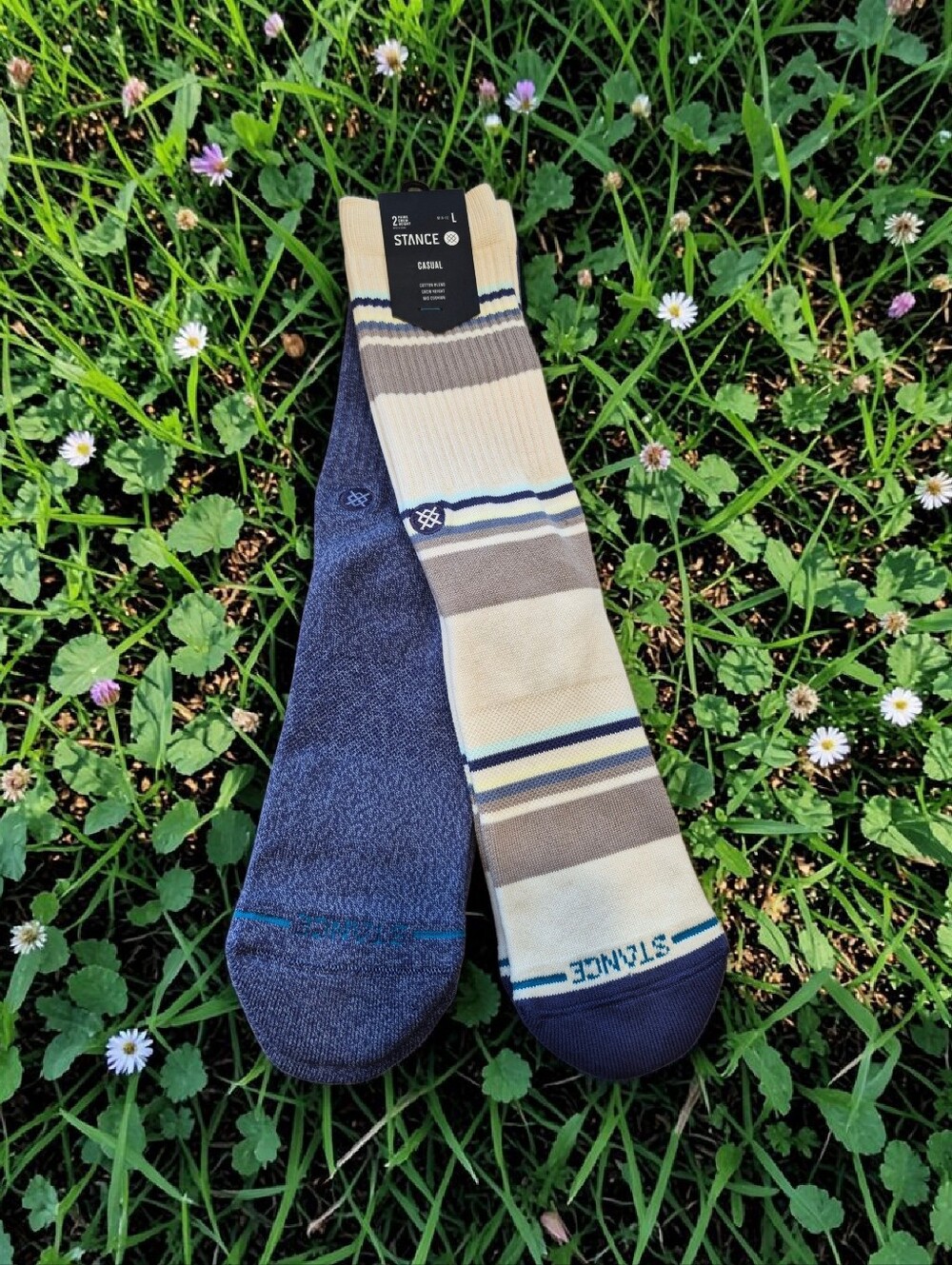 STANCE Casual Cotton Blend Crew Height 2pk Sock Set Size L 9-12